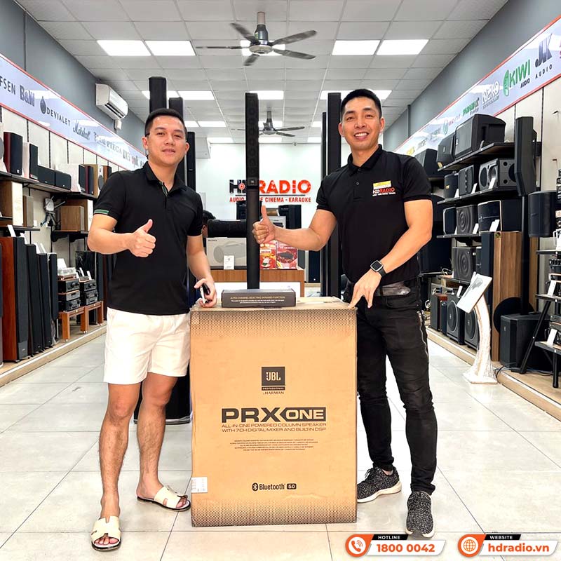 Loa JBL PRX ONE Chính Hãng, Mixer 7 Kênh, Bluetooth, AUX, Mic/line, Công Suất 2000W Peak/1000W RMS-21