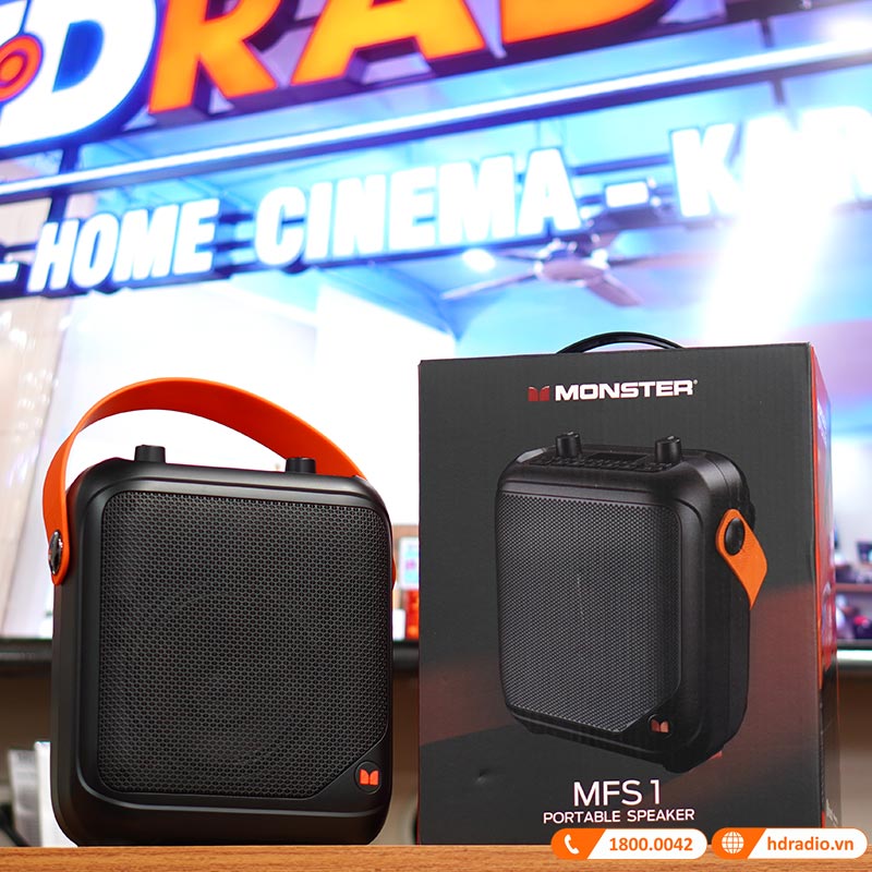 Loa Monster MFS1 Chính Hãng, Công suất 12W, Pin 8h, Bluetooth, AUX, FM, USB, TF Card-14