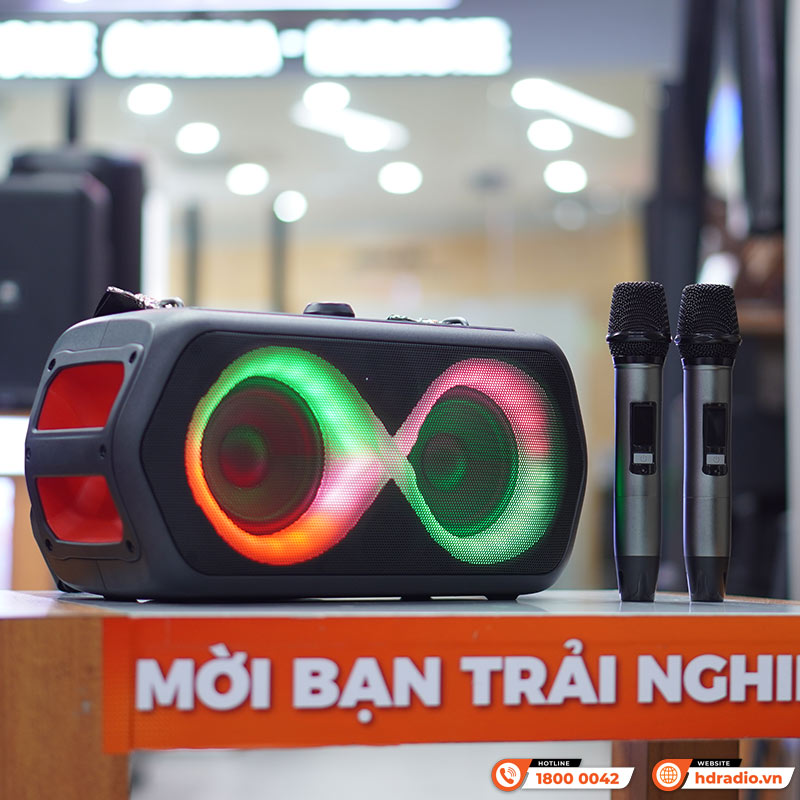 Loa Monster Musicbox Go, Công suất 80W, Bluetooth 5.1, Kèm 2 Tay Mic-2