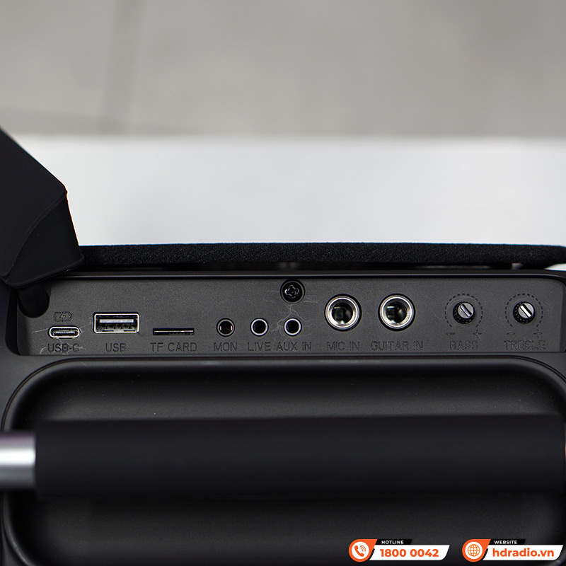 Loa Monster Party Go 20 (MS22142 TRAVELER), Công suất 160W, Bluetooth 5.3, Pin 8h, AUX IN, UDiskTF, Mic, Live-12