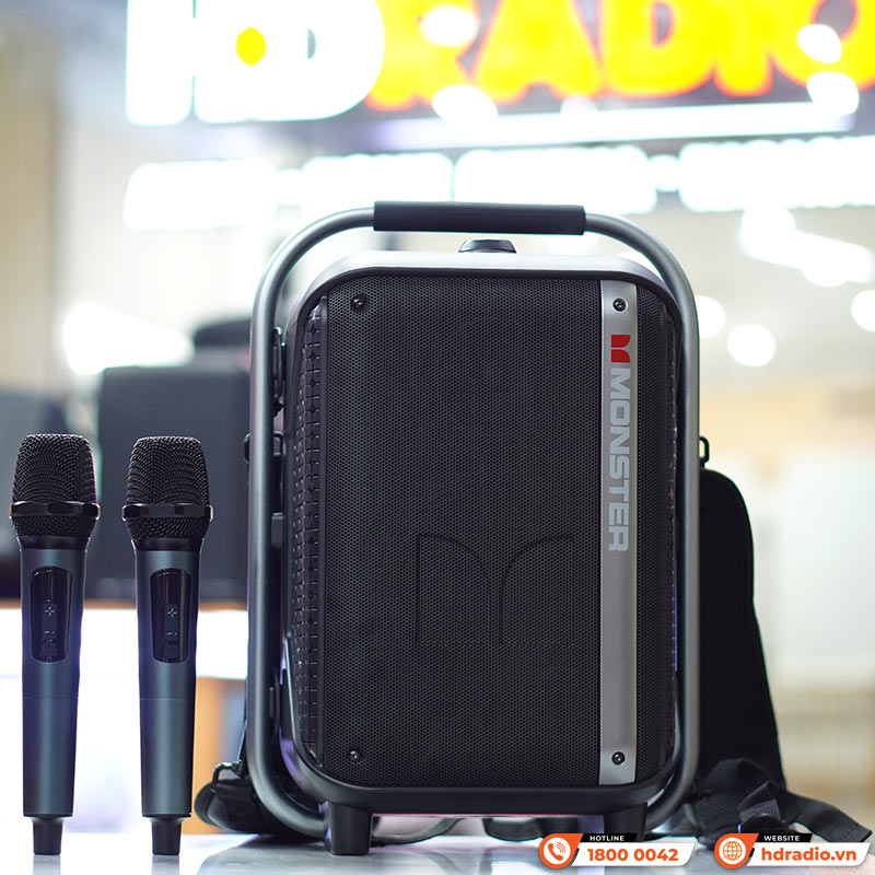 Loa Monster Party Go 20 (MS22142 TRAVELER), Công suất 160W, Bluetooth 5.3, Pin 8h, AUX IN, UDiskTF, Mic, Live-2