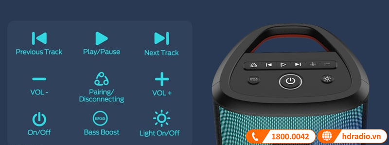 bang dieu khien loa monster sparkle