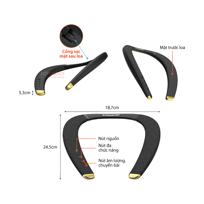 Loa Monster Boomerang Petite