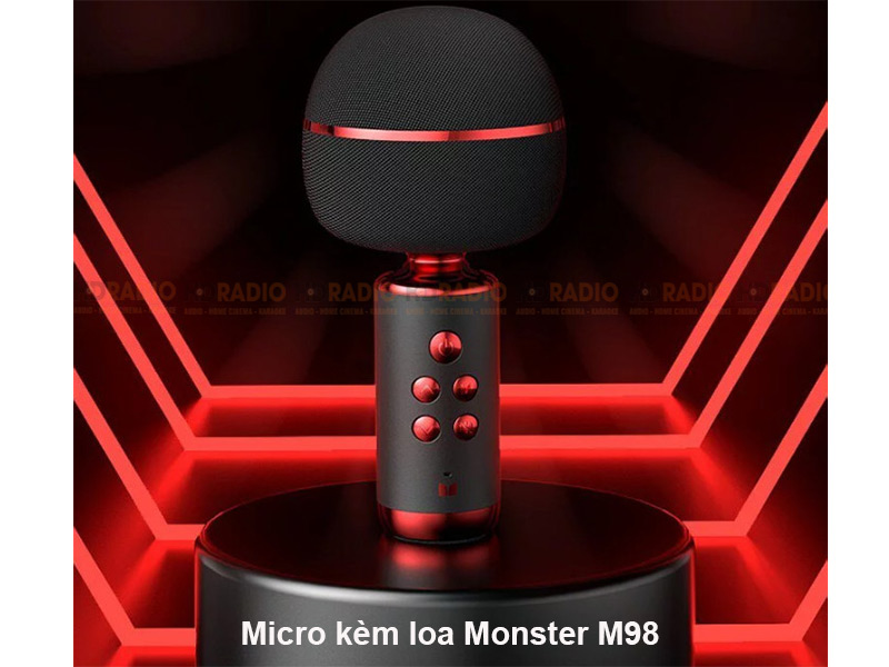 Micro kèm loa Monster M98 Pin tich hop