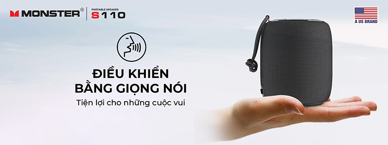 Loa Monster S110 dieu khien bang giong noi