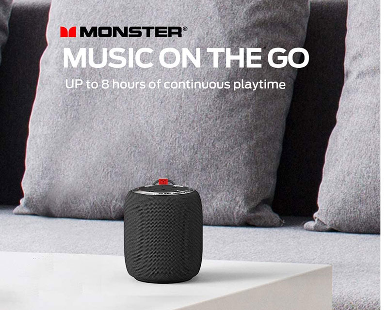 Loa Monster S110 dung luong pin 8 gio