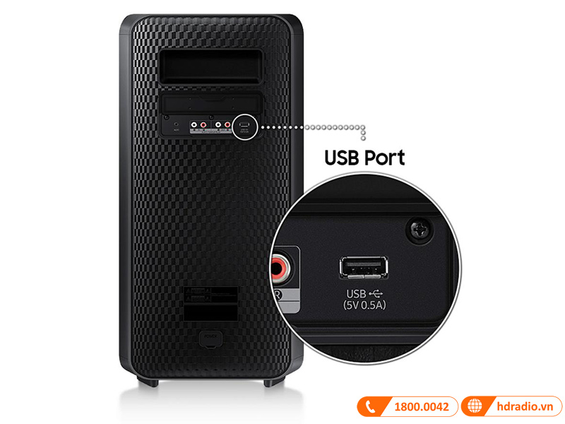 cong ket noi usb loa samsung mx-st40b