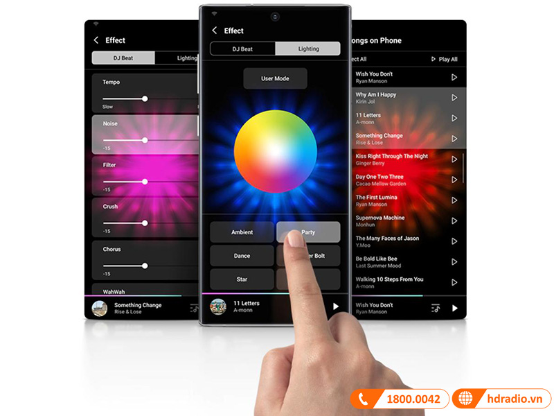 dieu khien loa samsung mx-st40b nhu dj thuc thu