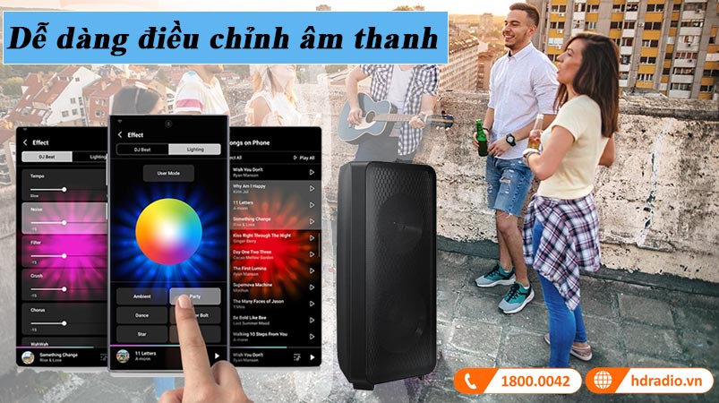 loa thap samsung mx-st90b dieu khien tu xa