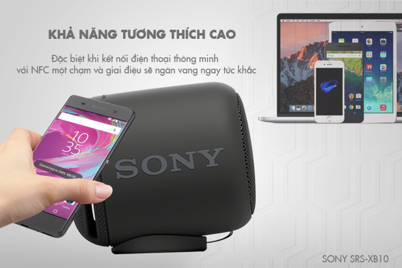 loa xách tay bluetooth & nfc sony srs-xb10