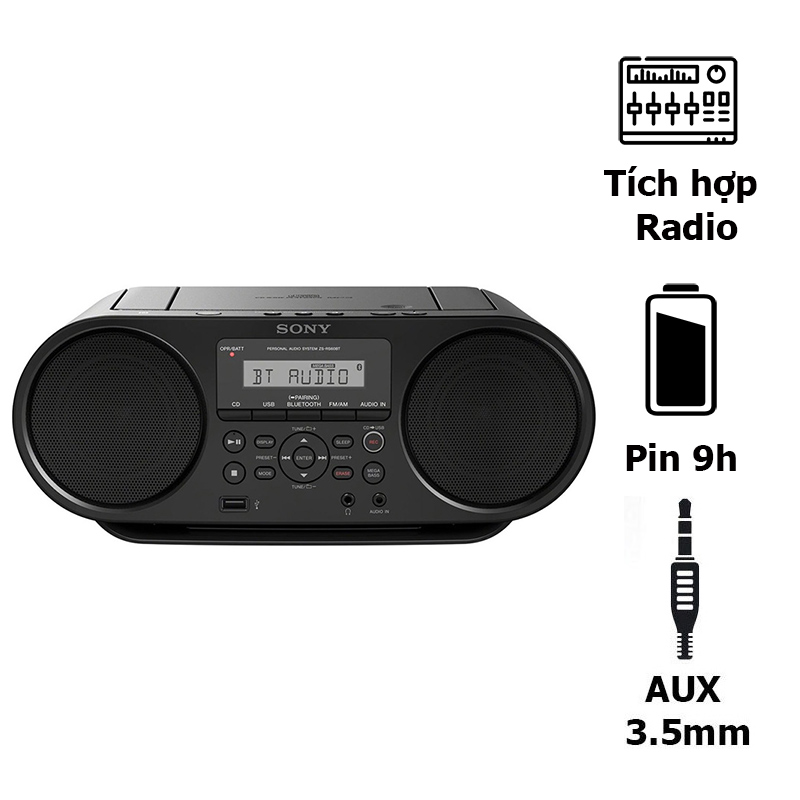 Loa Sony Boombox ZS-RS60BT