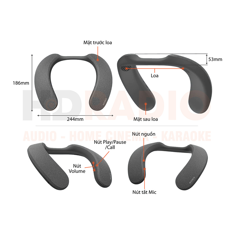 Chu thich loa Sony SRS-NS7