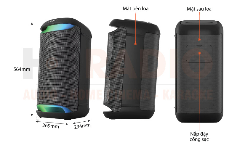 Chú thích Loa Sony SRS-XV500