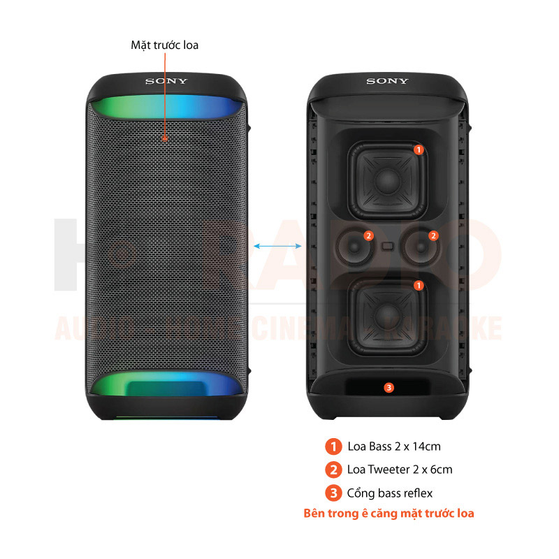 Chú thích Loa Sony SRS-XV500