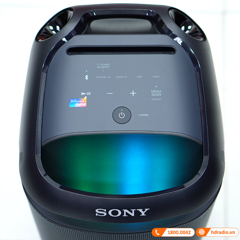 Loa Sony SRS-XV800 Chính Hãng, Pin 25h, Bluetooth, IPX41, AUX In, Optical, Micro, Guitar, Music Center, Fiestable-9