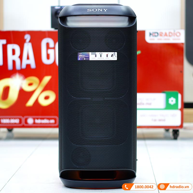 Loa Sony SRS-XV800 Chính Hãng, Pin 25h, Bluetooth, IPX41, AUX In, Optical, Micro, Guitar, Music Center, Fiestable-16
