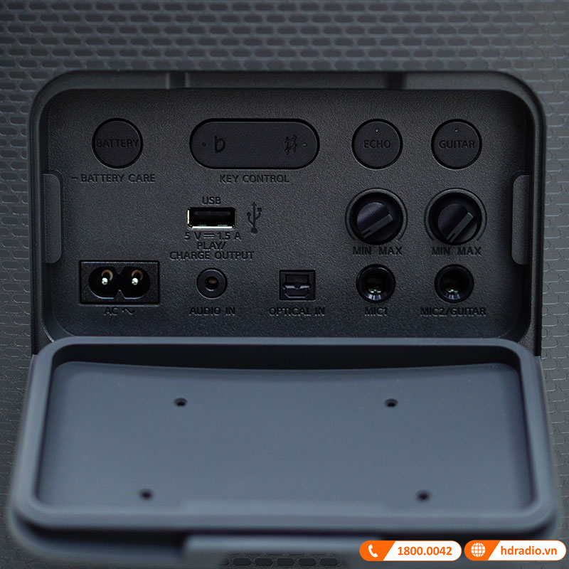 Loa Sony SRS-XV800 Chính Hãng, Pin 25h, Bluetooth, IPX41, AUX In, Optical, Micro, Guitar, Music Center, Fiestable-15