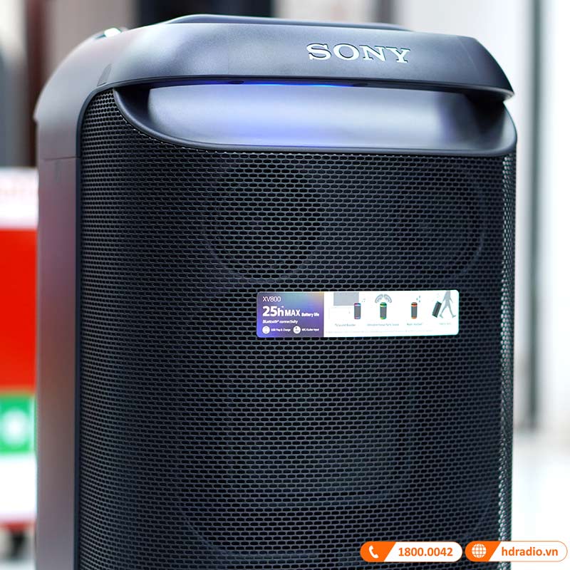 Loa Sony SRS-XV800 Chính Hãng, Pin 25h, Bluetooth, IPX41, AUX In, Optical, Micro, Guitar, Music Center, Fiestable-5