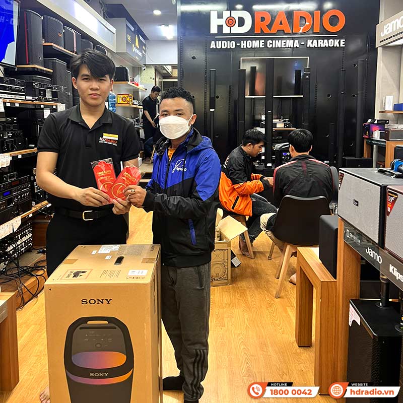 Loa Sony SRS-XV800 Chính Hãng, Pin 25h, Bluetooth, IPX41, AUX In, Optical, Micro, Guitar, Music Center, Fiestable-21