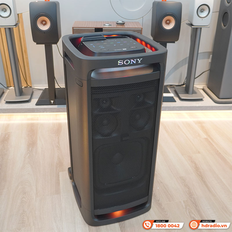 Loa Sony ULT Tower 9 (SRS ULT900) Âm thanh 360 độ ULT DUCT, Pin 25H, Bluetooth 5.3, USB, Optical, Party Connect, App Sony Sound Connect-9