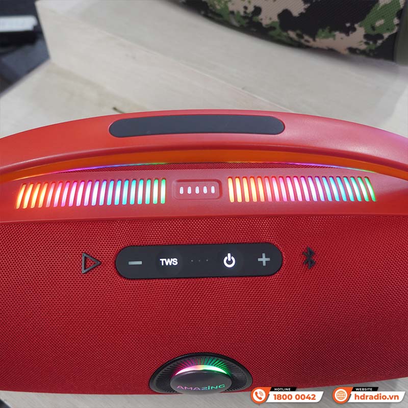 Loa VietK Amazing A280, IPX7, Pin 4H, Bluetooth 5.2, LED RGB, AUX, USB-14