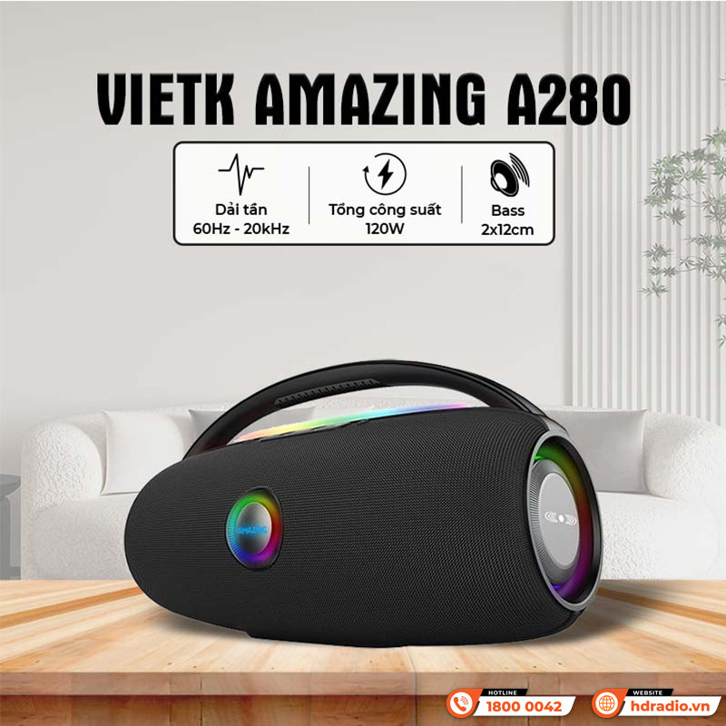 Tính năng Loa VietK Amazing A280