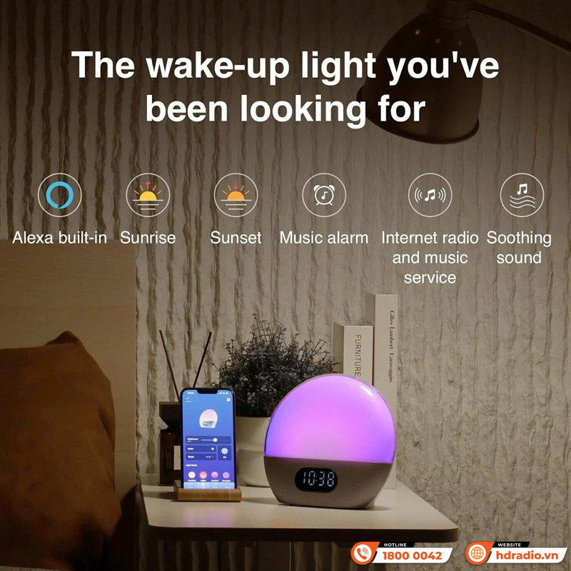 Ứng dụng Loa Wiim Wake up Light