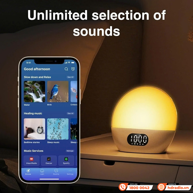 Âm thanh Loa Wiim Wake up Light