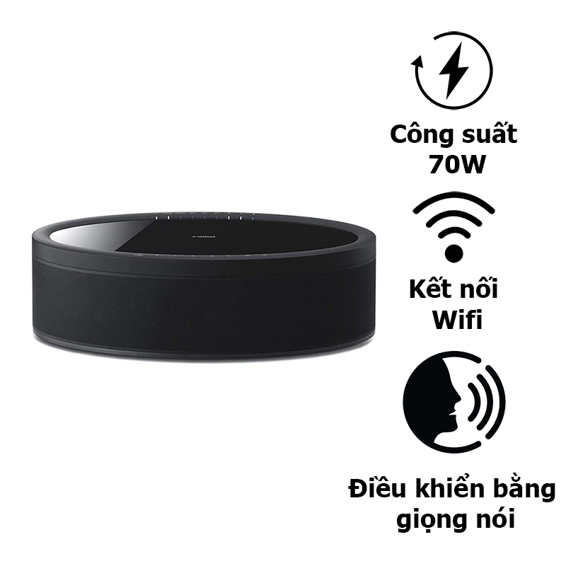 Loa Yamaha WX-051 (MusicCast 50), Công Suất 70W, Bluetooth, Wifi, RCA, AUX, Optical, Điều Khiển Giọng Nói