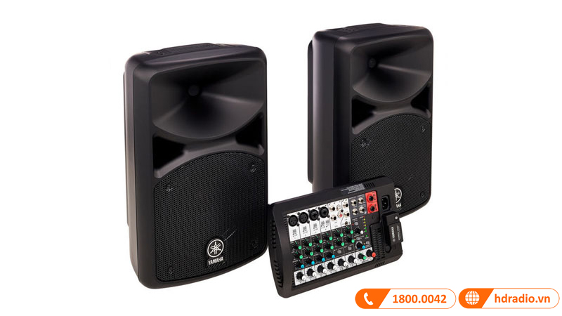 thung loa yamaha stagepas 400bt lam bang chat lieu nhua