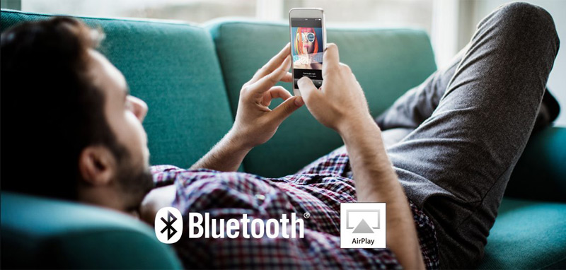 ket noi khong day thong qua bluetooth hoac airplay