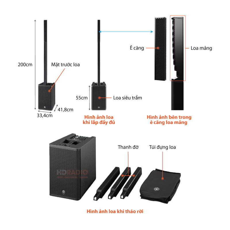 loa Yamaha STAGEPAS 1K