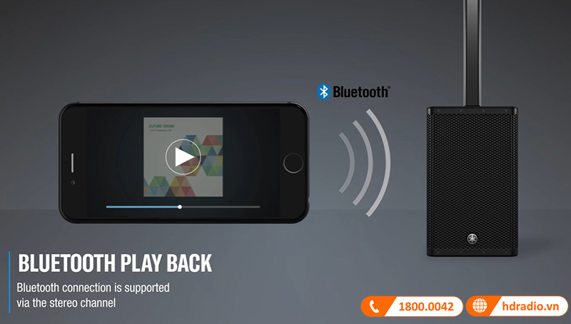 loa yamaha stagepas 1k ket noi khong day bang bluetooth