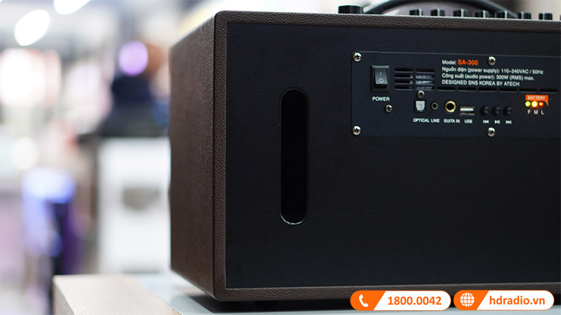 công suất lên đến 300W