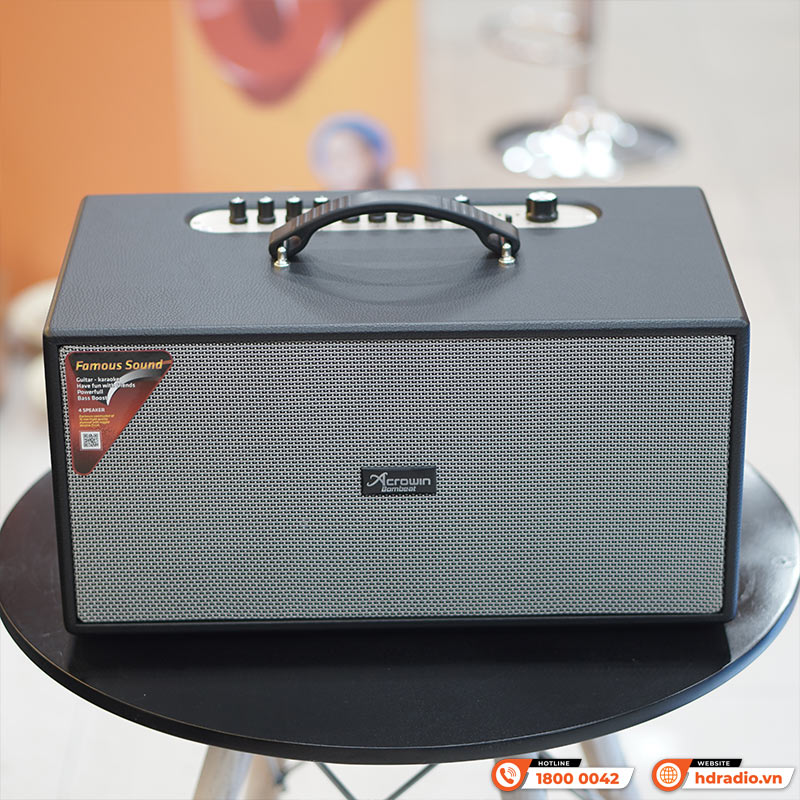 Loa Acrowin SA310, Bass 16cm, Công suất 150W, Bluetooth, Optical, kèm 2 tay mic-1