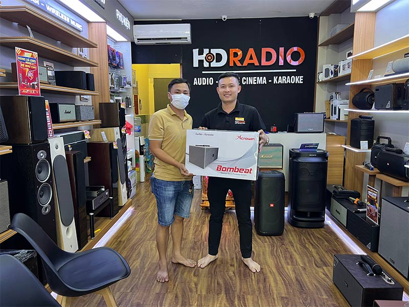 Khách hàng đã tin tưởng và lựa chọn mua loa Acrowin SA500 tại HDRadio