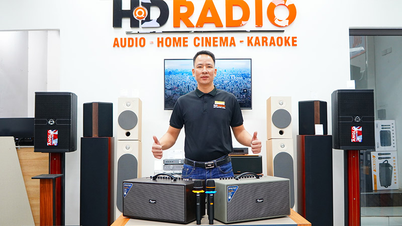 Loa Acrowin SA500 đen và xám ghi