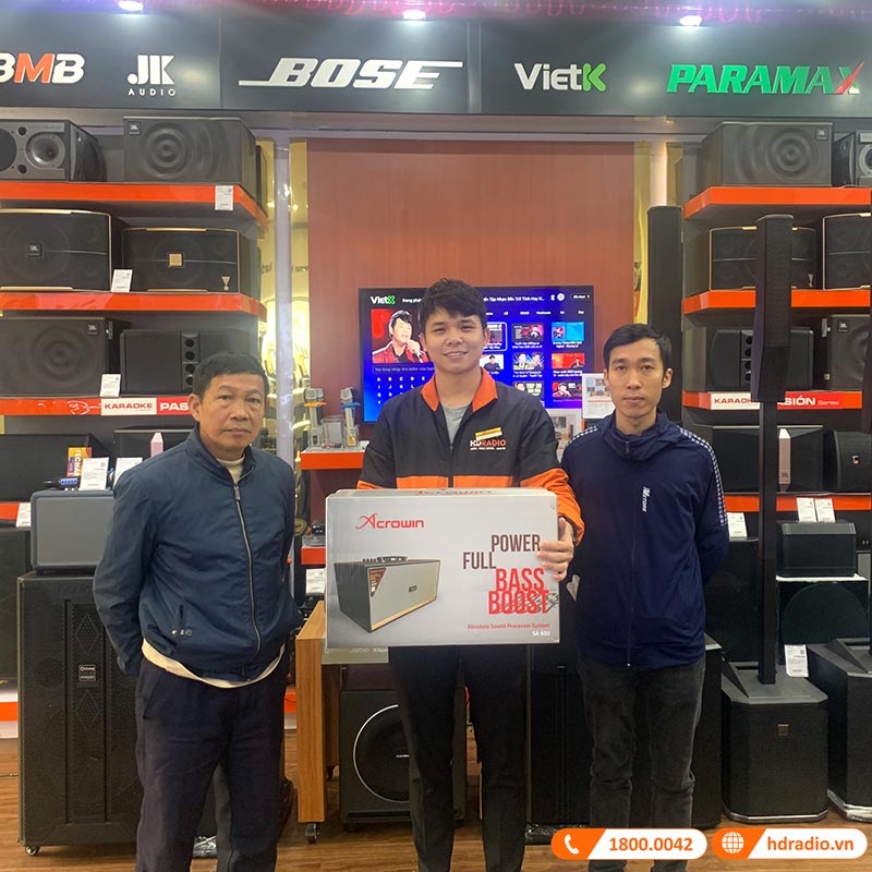 Loa Acrowin SA600, Công Suất 300W, Bluetooth, AUX, Optical, Pin 8 giờ, Guita, USB, Kèm 2 Micro Không Dây-7