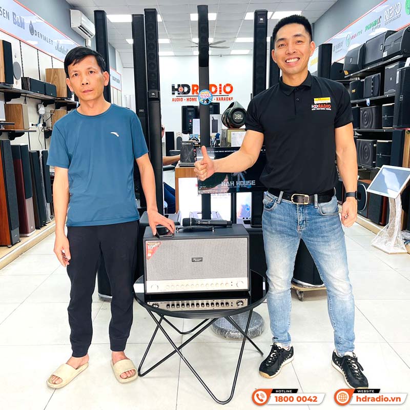 Loa Acrowin SA1200, Công Suất 450W, Bass 16cm x2, 15000mAh, Bluetooth 5.0, Kèm 2 Tay Mic-2