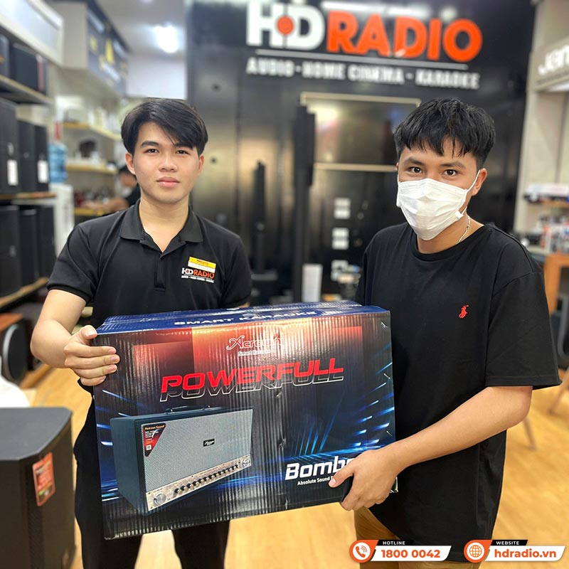 Loa Acrowin SA1200, Công Suất 450W, Bass 16cm x2, 15000mAh, Bluetooth 5.0, Kèm 2 Tay Mic-5