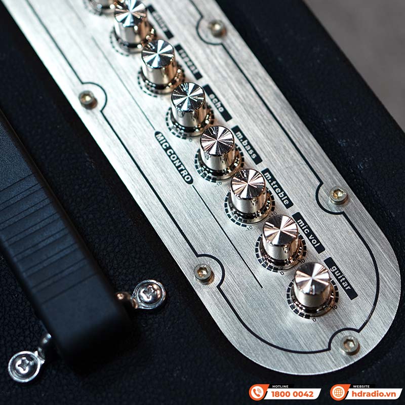 Loa Di Động BossElac SK668, Công Suất 120W, Pin 4-7 giờ, Bluetooth, AUX, USB, Kèm 2 Tay Mic-11