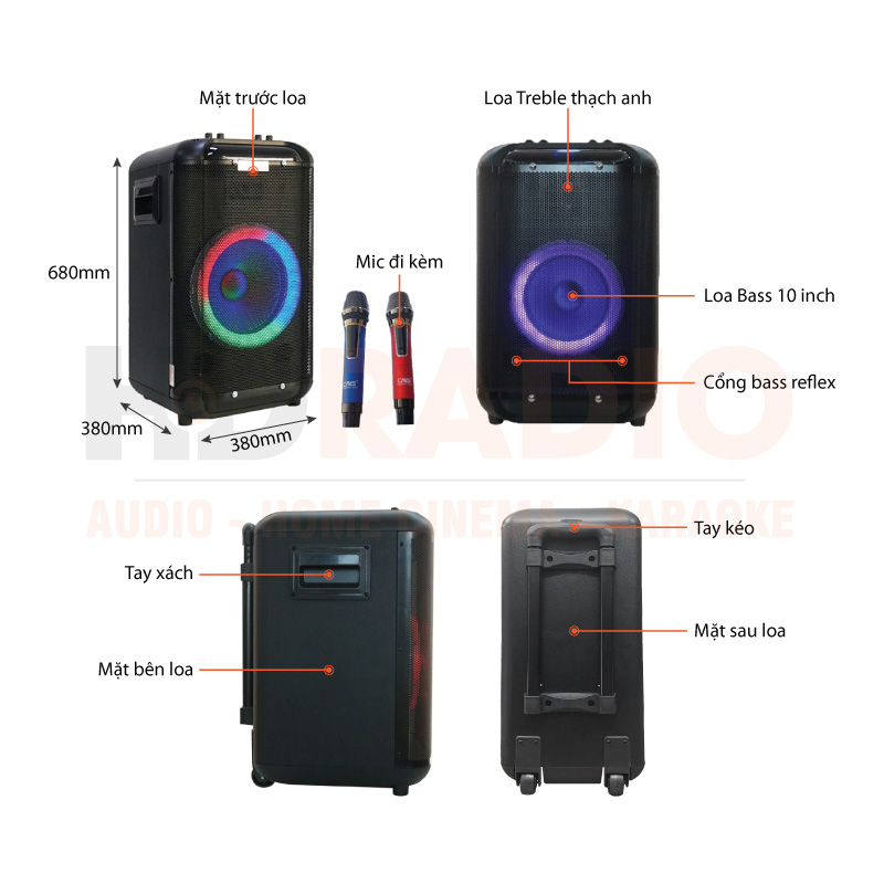 Chú thích Loa CAVS K110