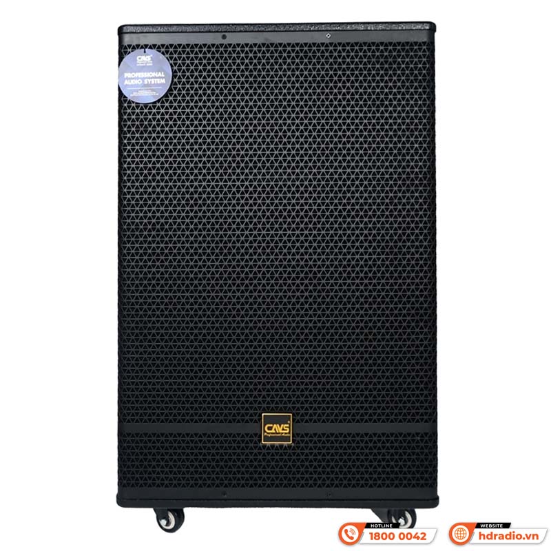 Loa kéo CAVS PA18, Bass 50cm, 400W, 95dB, 8Ohms, 55 Hz – 18 kHz, Bluetooth 5.0, USB, Card SD-2