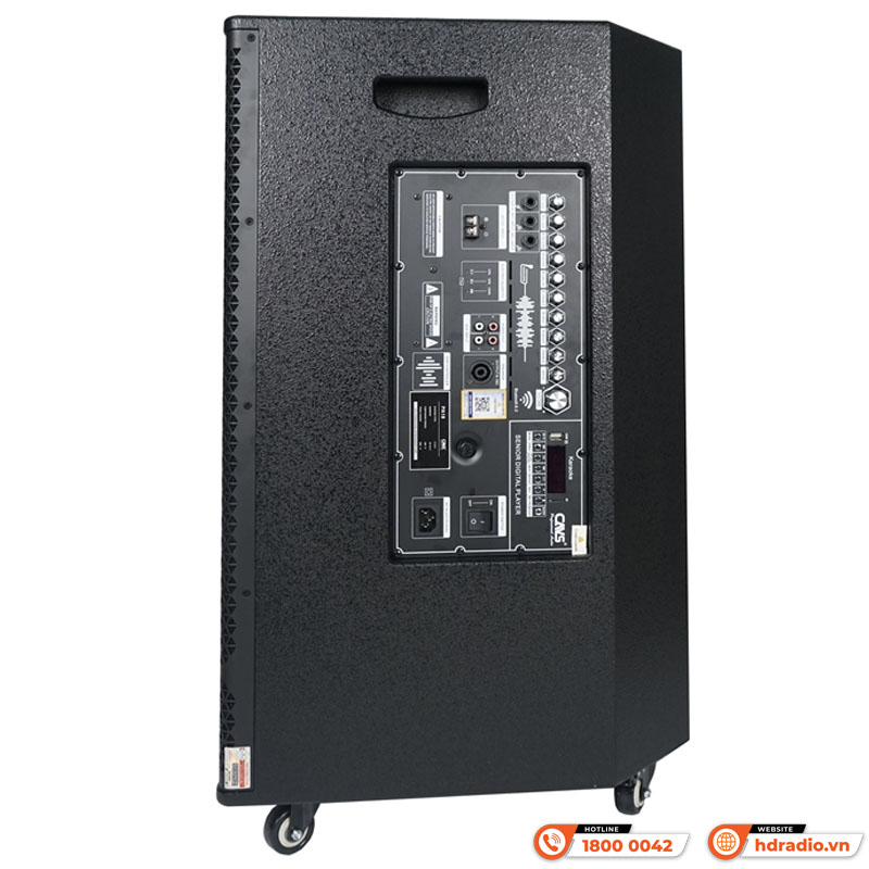 Loa kéo CAVS PA18, Bass 50cm, 400W, 95dB, 8Ohms, 55 Hz – 18 kHz, Bluetooth 5.0, USB, Card SD-3