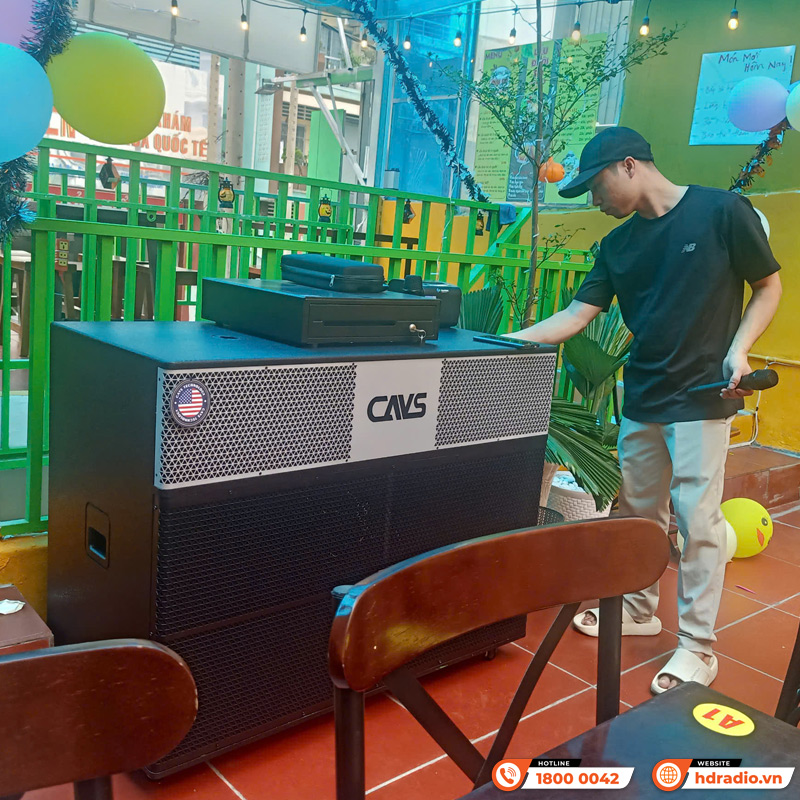 Loa kéo CAVS PA218, Bass 50cm, 800W, Bluetooth 5.0, USB, Card SD-5