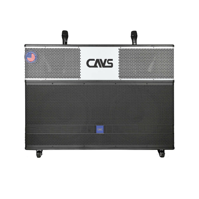 Loa kéo CAVS PS218, Bass 50cm, Công suất 800W, Bluetooth, Kèm 2 Mic