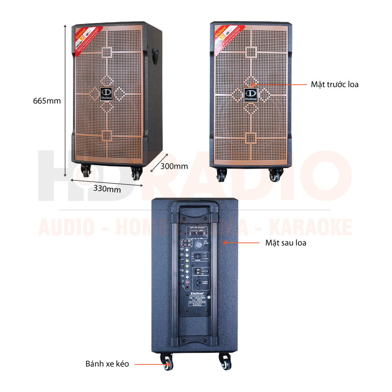 Chú thích loa Dalton TS-10G250N