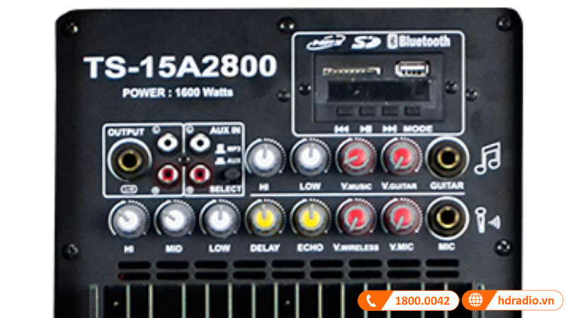 bang dieu khien o mat sau loa dalton ts-15a2800