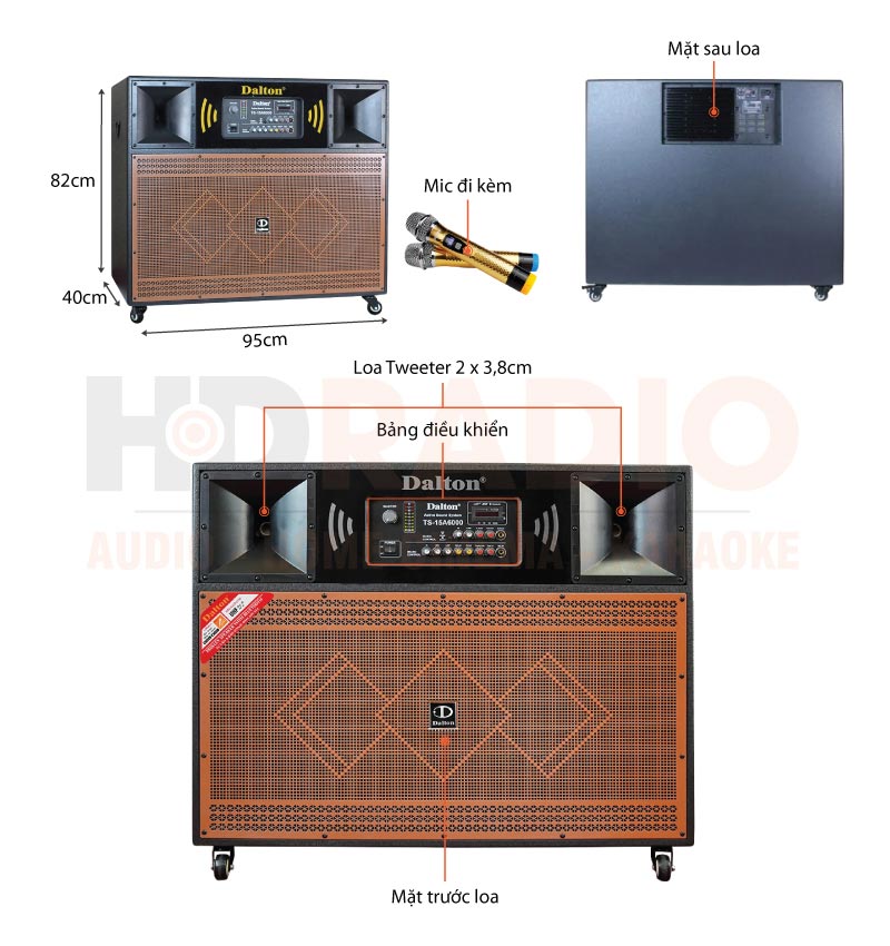 Chú thích Loa Dalton TS-15A6000
