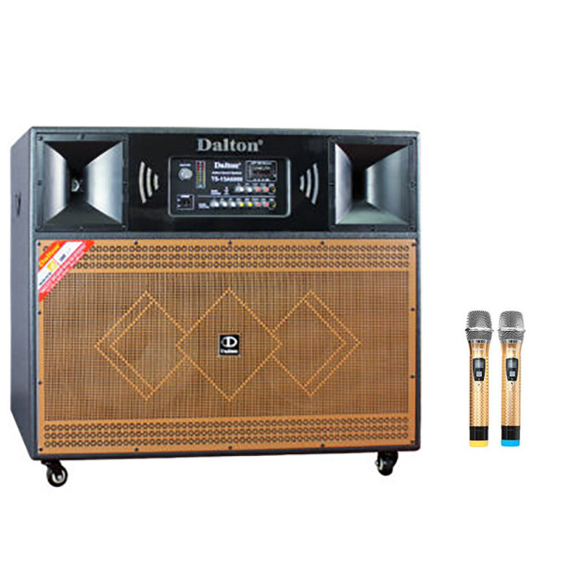 Loa Dalton TS-15A6000, công suất 2200W, 2 bass 40cm, kèm 2 tay mic (Nguồn điện 220V)